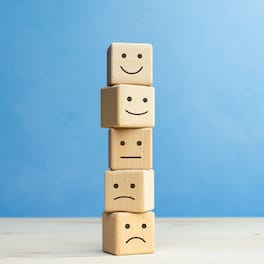 Stack of toy blocks